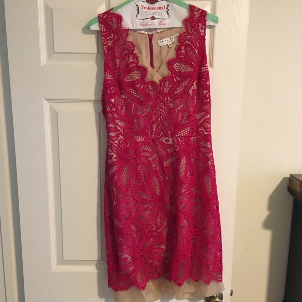 Trina Turk lace midi dress